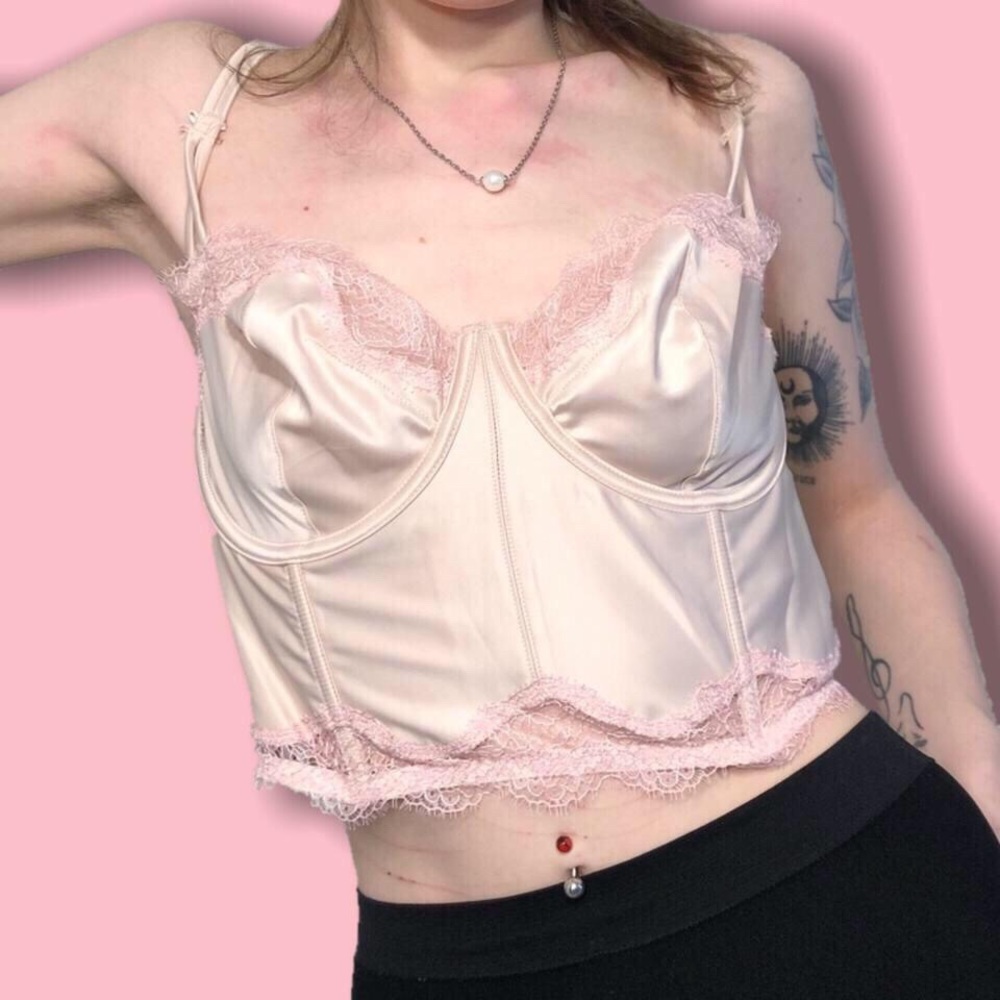 Cottage core Victoria’s Secret Bustier Balconette Top